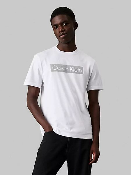 Calvin Klein T-Shirt BOX STRIPED LOGO T-SHIRT mit Logoschriftzug günstig online kaufen