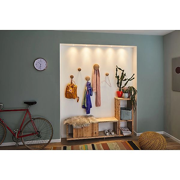 Paulmann LED-Einbauleuchte Nova mini schwenkbar 3x4W 2.700K Eisen gebürstet günstig online kaufen