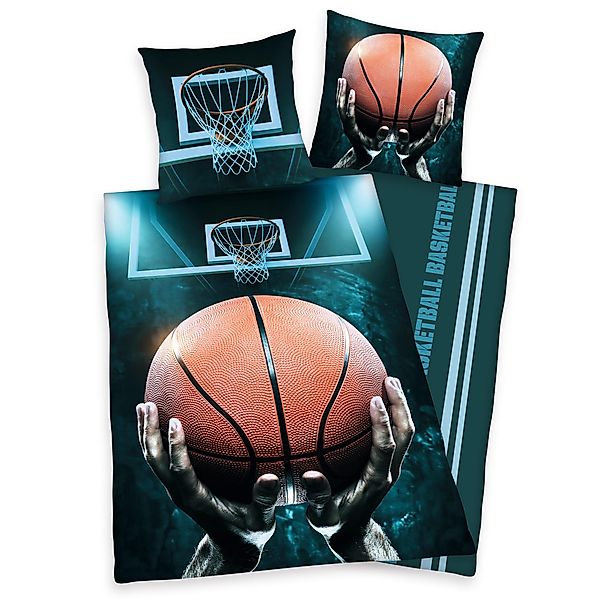 Herding Young Collection Jugendbettwäsche Basketball, Renforcé, günstig online kaufen