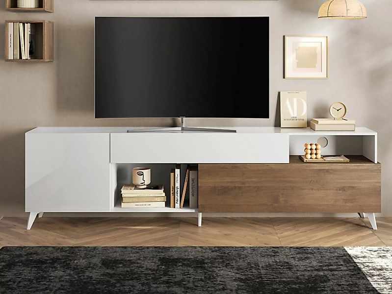 INOSIGN Lowboard "Monaco Breite 241 cm, TV-Schrank mit 1 Tür, 1 Klappe u. 1 günstig online kaufen