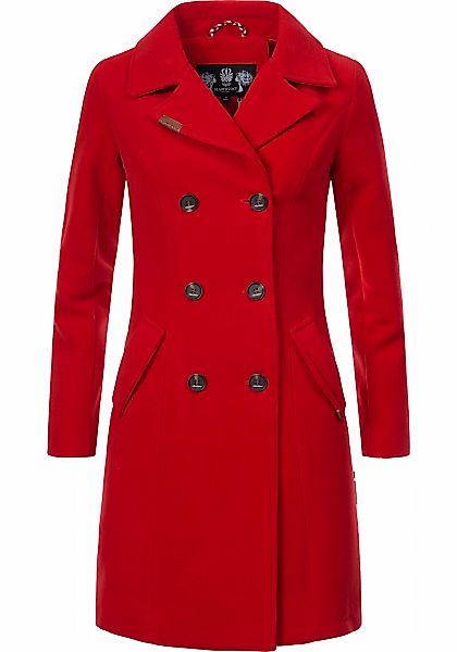 Marikoo Kurzmantel "Nanakoo" edler Damen Trenchcoat in Wollmantel-Optik günstig online kaufen