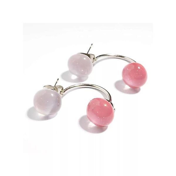Ohrstecker mit 2 Glassteinen Fresh Opal rosa günstig online kaufen