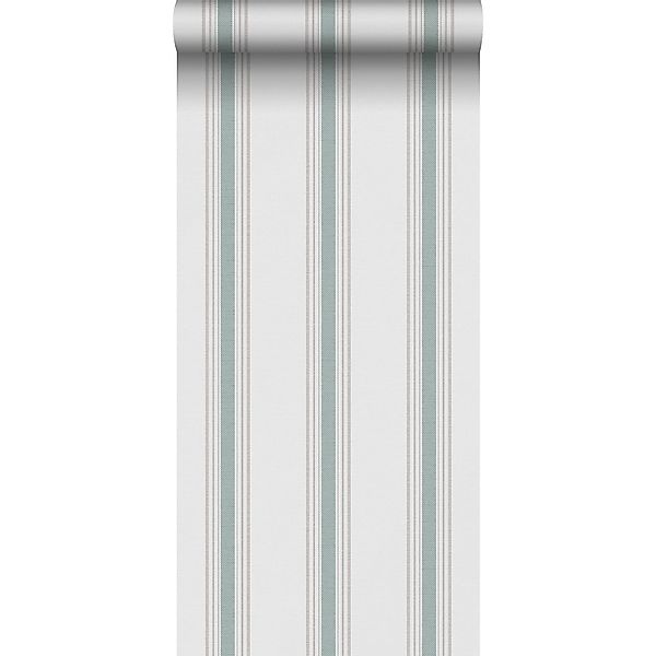 Sanders & Sanders Tapete Streifen Grün und Grau 53 cm x 10.05 m günstig online kaufen