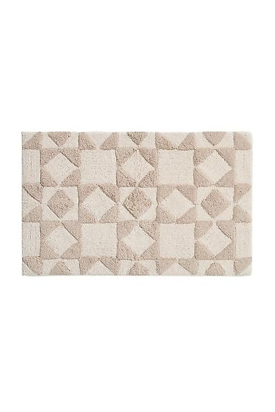 Next Badematte Badematte mit Geomuster, Höhe 80 mm, Baumwolle günstig online kaufen