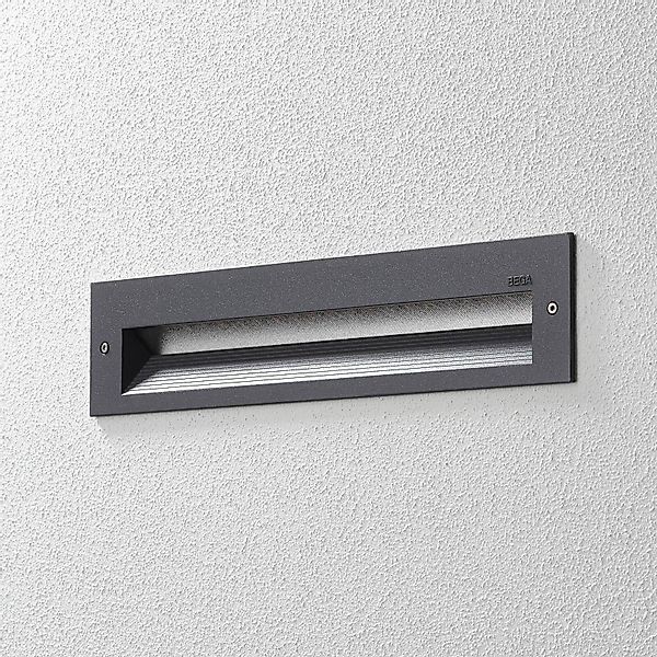 BEGA LED-Wandeinbaulampe 33055, grafit, 32 cm, IP65, CCT günstig online kaufen