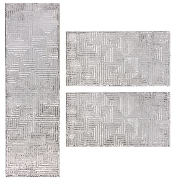 Carpettex Kurzflor-Bettumrandung Skandinavisches Boho Muster, Höhe günstig online kaufen