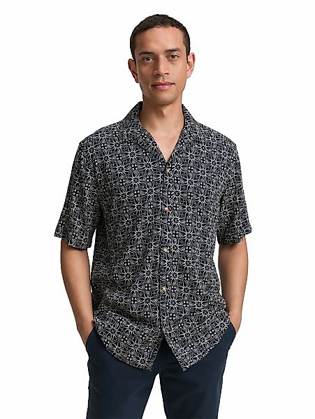 TOM TAILOR Kurzarmhemd, mit All-Over Print günstig online kaufen