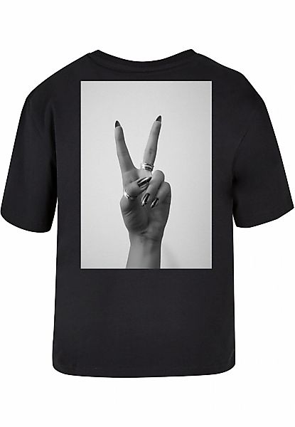 Miss Tee T-Shirt "Miss Tee Damen Girls Peace Hand Tee", (1 tlg.) günstig online kaufen