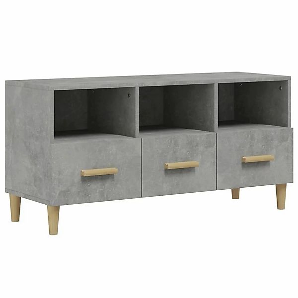 VidaXL TV-Schrank Betongrau 102x36x50 cm Holzwerkstoff  Modell 1 günstig online kaufen