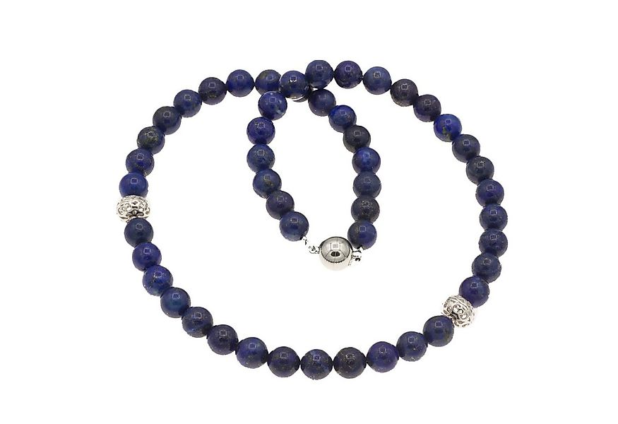 Bella Carina Perlenkette Kette mit Lapislazuli und 2 Silberperlen, mit hoch günstig online kaufen