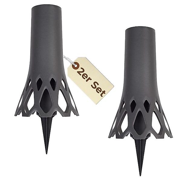 GarPet Blumentopf 2er Set Grabvase mit Erdspieß Friedhofvase Friedhof Grab günstig online kaufen
