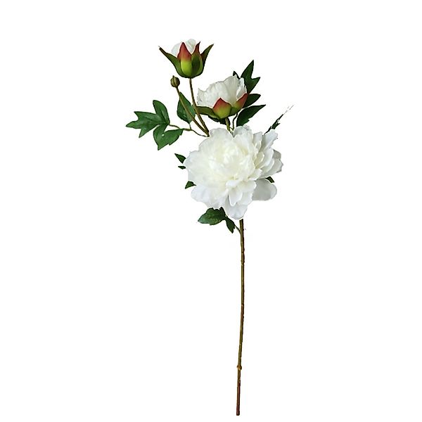 Kunstblume Pfingstrose Weiß 74 cm Kunstblume günstig online kaufen