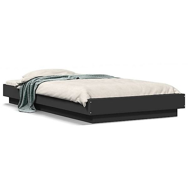 vidaXL Bettgestell, Bettrahmen Braun Eichen-Optik 90x190 cm Holzwerkstoff günstig online kaufen
