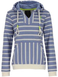 Leitfeuer Kapuzenpullover Damen Sweathoody mit Streifen-Muster günstig online kaufen