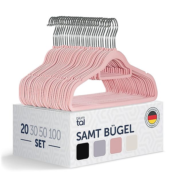 Blumtal Kleiderbügel Rutschfest - Samtoptik - günstig online kaufen