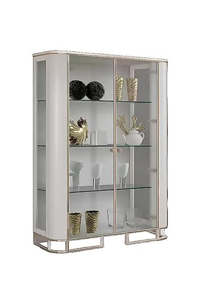 Xlmoebel Vitrine Moderne Luxus-Wohnzimmer-Vitrine aus Holz und Glas (1-St., günstig online kaufen