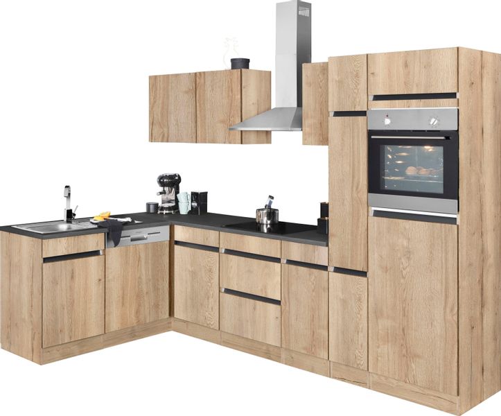 OPTIFIT Winkelküche "Roth" Stellmaße 300x175 cm, wahlweise mit E-Geräten, m günstig online kaufen