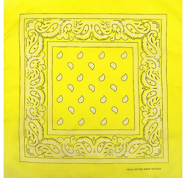 Goodman Design Modetuch Bandana Kopftuch Halstuch Gelb Paisley, aus Baumwol günstig online kaufen