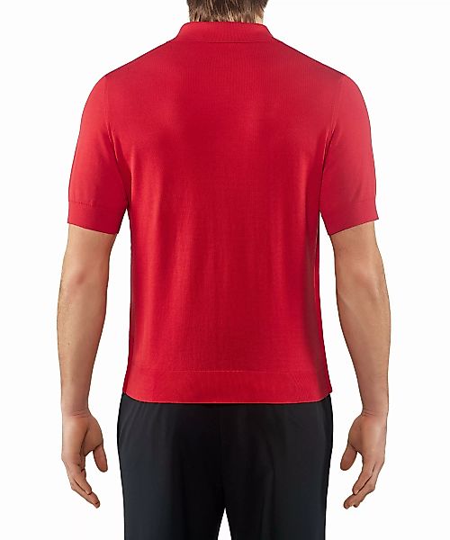 FALKE Herren Polo-Shirt, L, Rot, Uni, Baumwolle, 60042-878404 günstig online kaufen