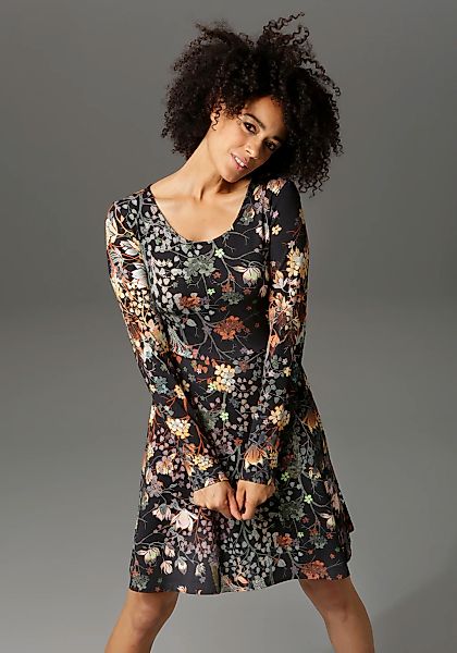 Aniston CASUAL Jerseykleid mit Blumendruck oder günstig online kaufen