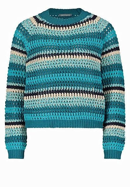 Betty&Co Strickpullover Betty & Co Lochstrick-Pullover mit Rippbündchen (1- günstig online kaufen