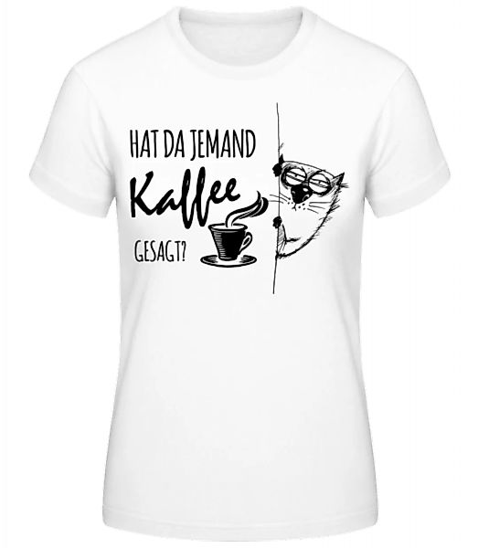 Kaffee Katze · Frauen Basic T-Shirt günstig online kaufen