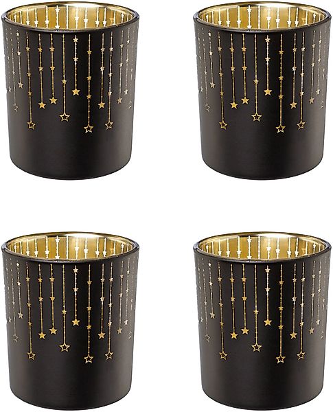 Creativ deco Teelichthalter Weihnachtsdeko (4 St), günstig online kaufen