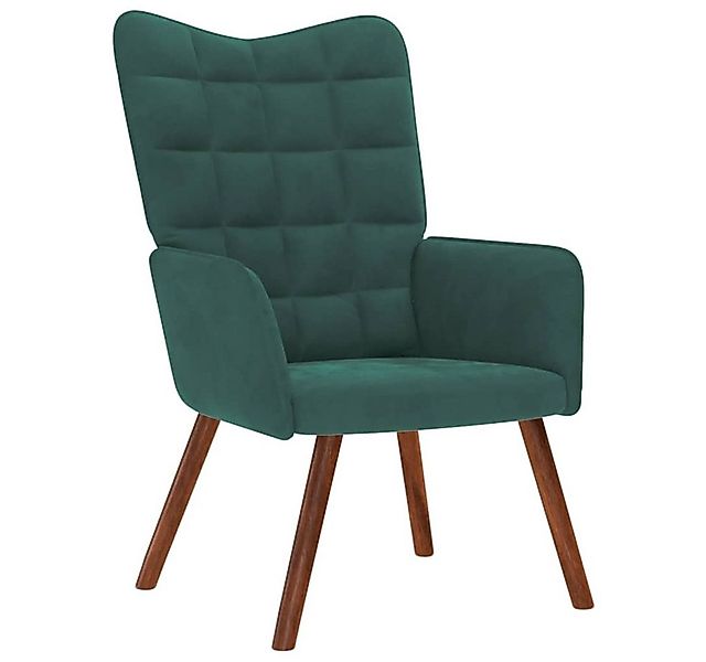 vidaXL Sessel Relaxsessel Dunkelgrün Samt (1-St) günstig online kaufen