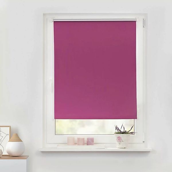 Thermo Klebe-/Klemmrollo Verdunklungsqualität fuchsia B/L: ca. 40x150 cm günstig online kaufen