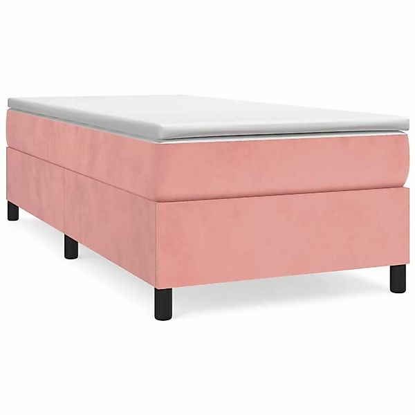 Vidaxl Boxspringbett Rosa 100x200 Cm Samt günstig online kaufen