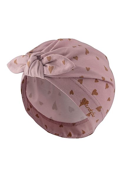 Sterntaler® Schirmmütze Knotenmütze Herzen (1-St) günstig online kaufen