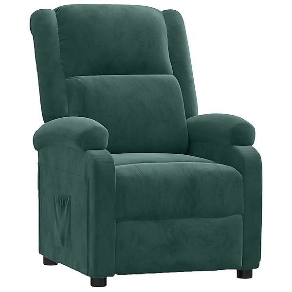 vidaXL Sessel Relaxsessel Dunkelgrün Samt (1-St) günstig online kaufen