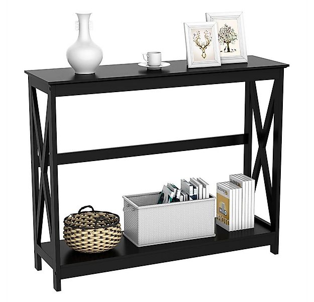 Yaheetech Konsolentisch, Beistelltisch Flurtisch mit Ablage günstig online kaufen