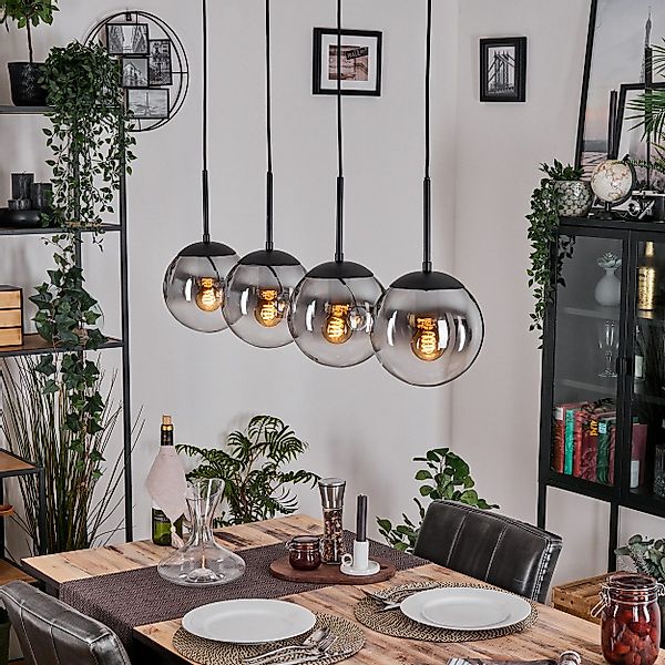 hofstein Hängeleuchte Hängelampe aus Metall/Glas in günstig online kaufen