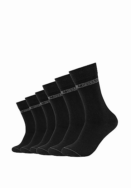 MUSTANG Socken, (Packung, 6 Paar), Weicher und elastischer Komfortbund günstig online kaufen