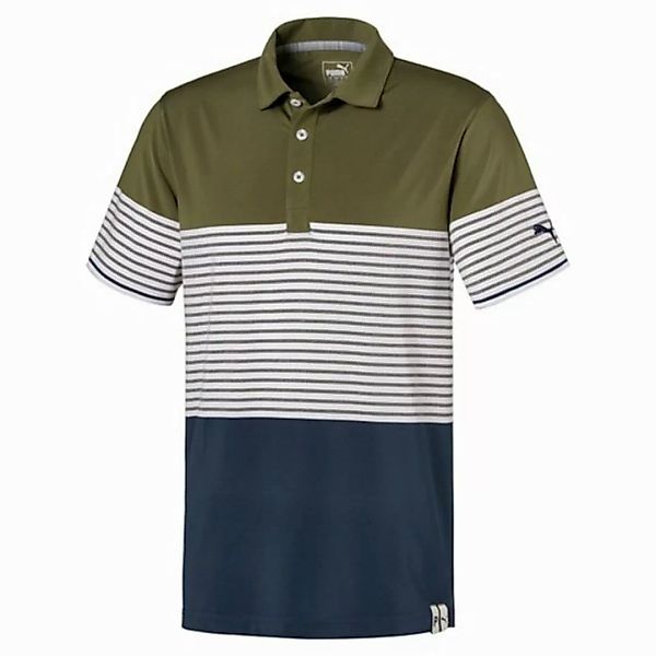 PUMA Poloshirt Puma Golf Polo Cloudspun Taylor Grün/Weiß/Navy Herren S günstig online kaufen