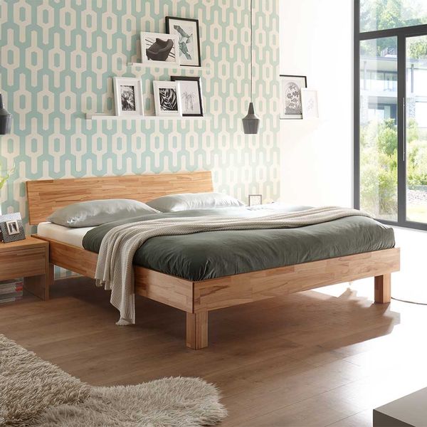 Naturholzbett aus Kernbuche Massivholz geölt günstig online kaufen