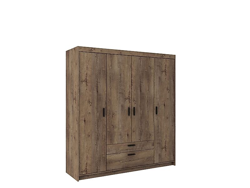 Beautysofa Drehtürenschrank ELENA 4D 4-Türig, mit günstig online kaufen