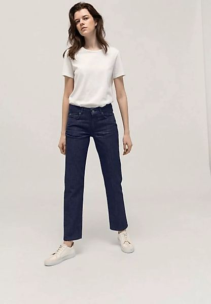 Hessnatur 5-Pocket-Jeans MARIE Mid Rise Straight aus Bio-Denim (1-tlg) günstig online kaufen