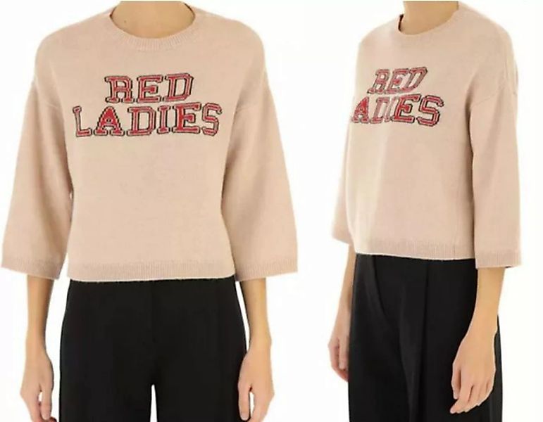 RED VALENTINO Strickpullover VALENTINO Red Insertia Cropped Wool Cashmere J günstig online kaufen