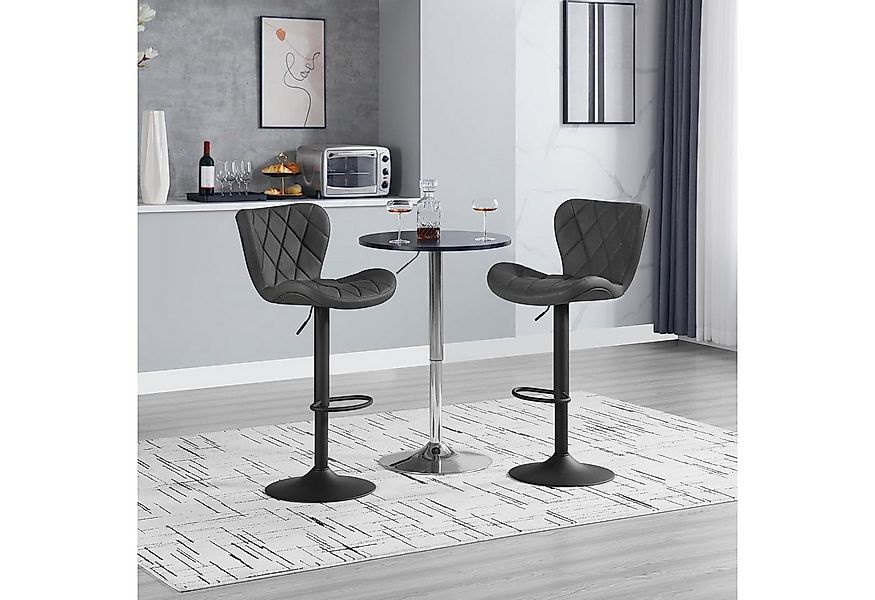 Woltu Barhocker (2 St), höhenverstellbar, Drehhocker ergonomisch, für Bar B günstig online kaufen