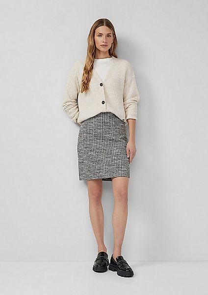 s.Oliver Minirock Rock Kurzer Bouclé-Rock aus Sweat mit Elastikbund günstig online kaufen