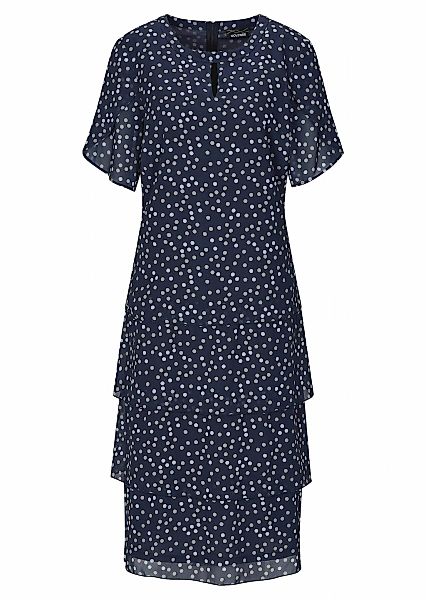 GOLDNER Sommerkleid "Kurzgröße Sommerkleid mit Tupfen-Muster" Ohne Taschen günstig online kaufen