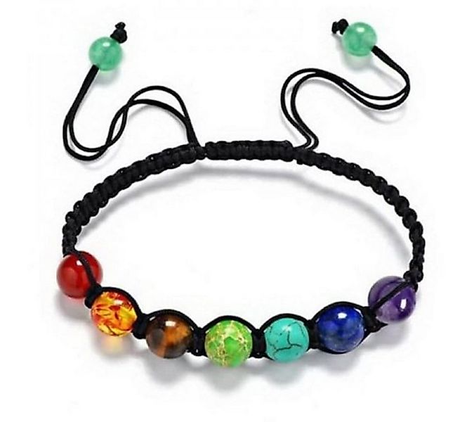 Saraswati Armband Armband Baumwolle, Chakra Edelsteine, 16-28cm länge verst günstig online kaufen
