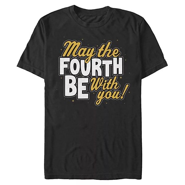 Star Wars - Text May Fourth Type - May The 4th - Männer T-Shirt günstig online kaufen