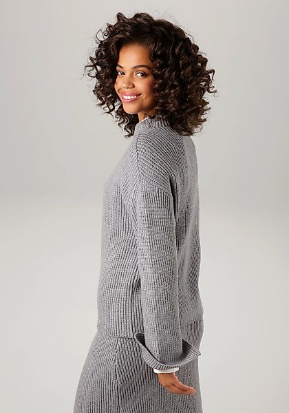 Aniston CASUAL Strickpullover, mit Stehkragen günstig online kaufen