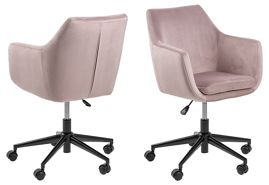 ebuy24 Drehstuhl Noel Bürostuhl dusty rose, günstig online kaufen