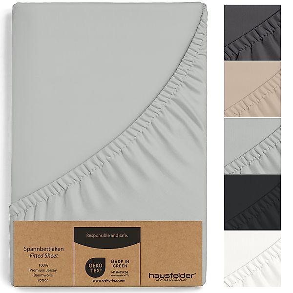 Hausfelder Spannbettlaken 2er Set Spannbettlaken Topper, günstig online kaufen