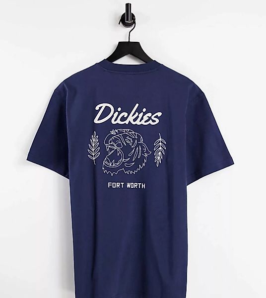 Dickies – T-Shirt in Marineblau mit Rückenprint, exklusiv bei ASOS günstig online kaufen