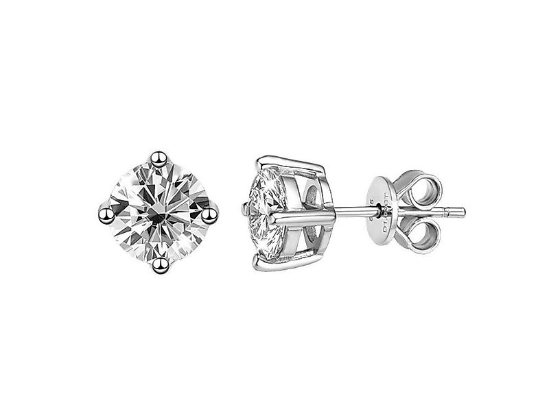 Moissanite Fire Ohrring-Set Moissanite 2ct Damen Platin Ohrringe, 925 Silbe günstig online kaufen